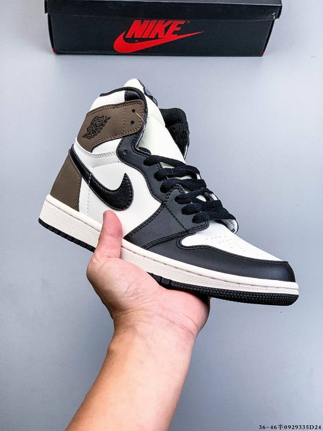 二层真标！耐克Nike Air Jordan 1 Aj1乔丹一代高帮复古文化休闲运动篮球鞋 0929335D24