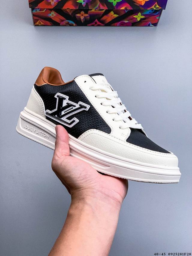 公司级！Louis Vuitton Beverly Hills 印花 系带 路易威登 低帮时尚板鞋 0925281F28