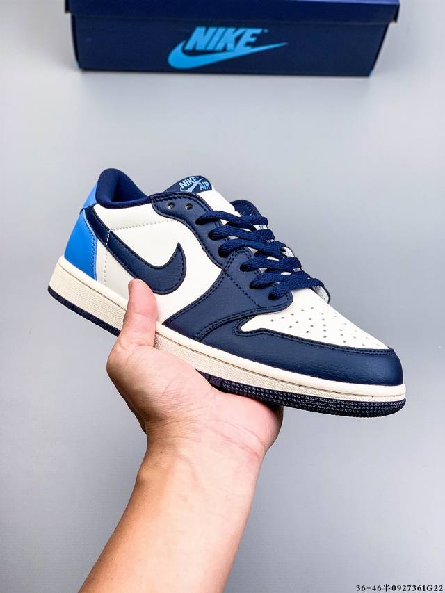 公司级！耐克Nike Air Jordan Low 1 乔1低帮经典休闲鞋 0927361G22
