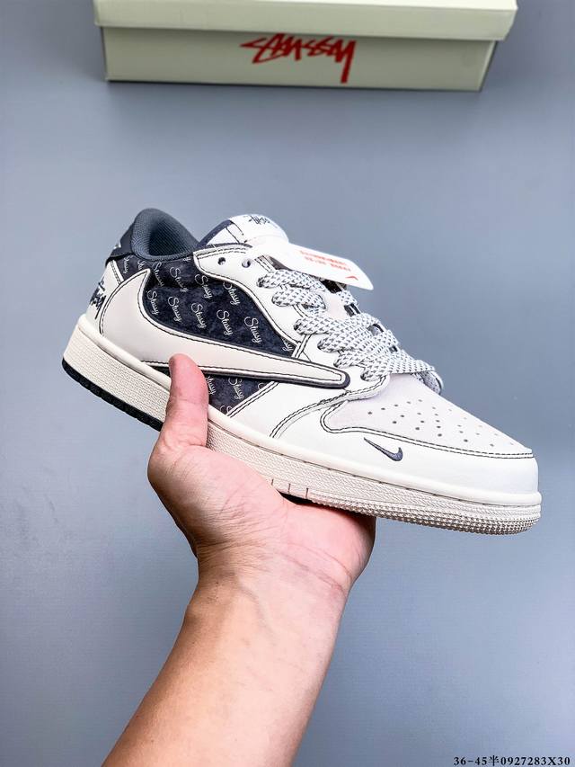 耐克Nike Air Jordan 1 Low Aj1乔1 低帮潮流缓运动休闲板鞋。Aj1 低帮拼接 完美版型真头层牛皮# 内置缓震气垫 原鞋开模 拒绝公底 购