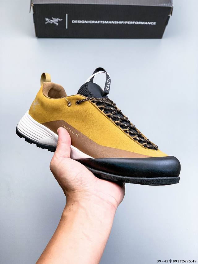 公司级！Arcteryx 始祖鸟 Konseal Fl 2 Leather Gtx M 经典男士户外登山徒步休闲运动鞋 0927269X48