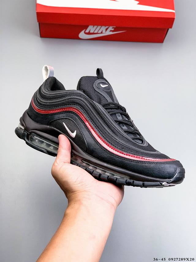 耐克Nike Air Max 97 子弹系列全掌气垫经典运动休闲跑步鞋 0927289X20