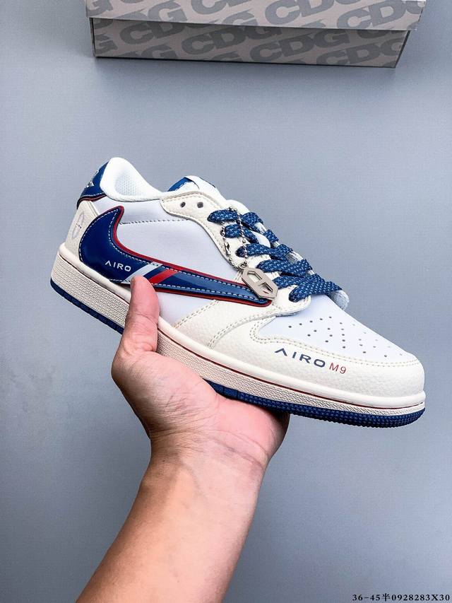 耐克Nike Air Jordan 1 Low Aj1乔1 低帮潮流缓运动休闲板鞋。Aj1 低帮拼接 完美版型真头层牛皮# 内置缓震气垫 原鞋开模 拒绝公底 购