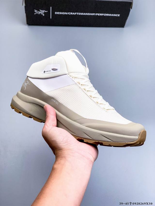 公司级！Arcteryx始祖鸟 Aerios Fl2 Mid Gtx 覆盖防水 中帮户外登山徒步鞋 0928269X50