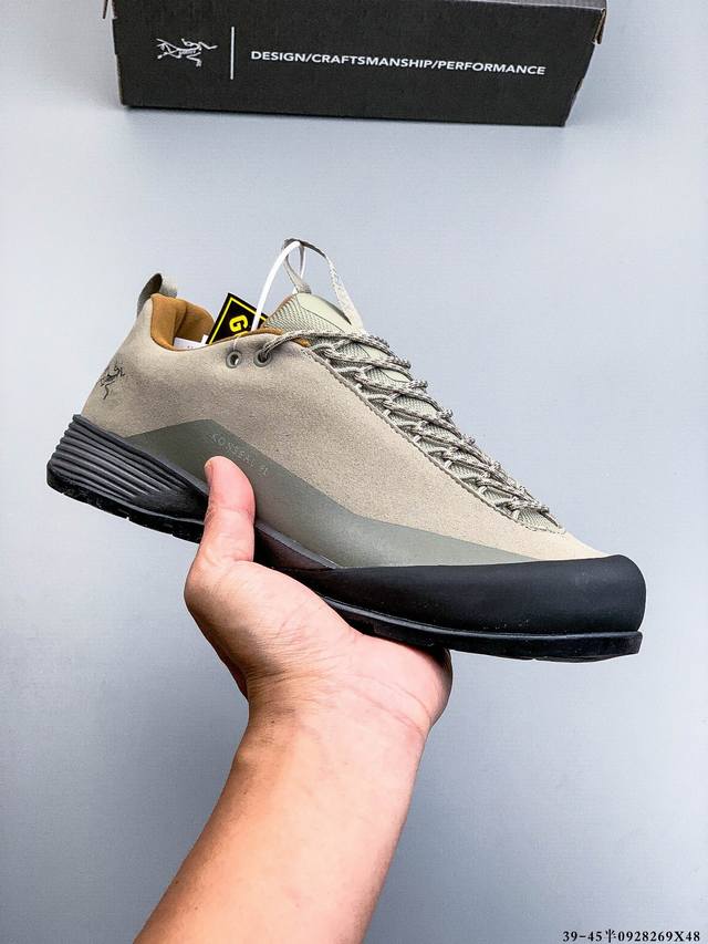 公司级！Arcteryx 始祖鸟 Konseal Fl 2 Leather Gtx M 经典男士户外登山徒步休闲运动鞋 0928269X48