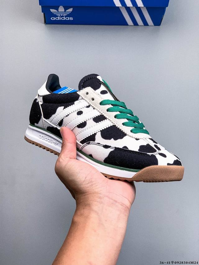公司级！阿迪达斯Adidas Sl 72 Rs 全新重置版本，将这款复古鞋型用尼龙材质呈现，最终拼接麂皮材质，让该鞋型上脚既有舒适透气性又有满满的复古质感 09