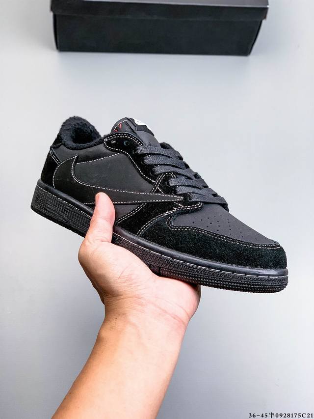 真标半码！耐克Nike Air Jordan Low 1 乔1低帮倒勾经典休闲鞋 0928175C21