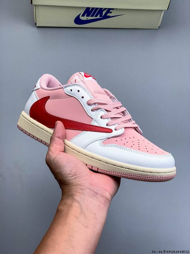耐克Nike Air Jordan 1 Low Aj1乔1 低帮潮流缓运动休闲板鞋。Aj1 低帮拼接 完美版型真头层牛皮# 内置缓震气垫 原鞋开模 拒绝公底 购
