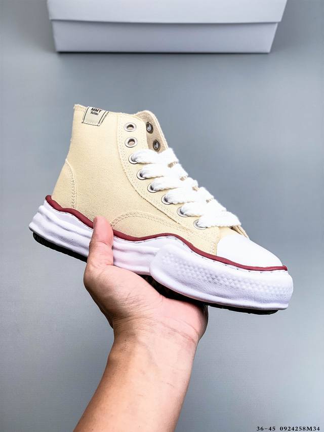 原装级别 三原康裕Mmy Maison Mihara Yasuhiro Original Sole Canvas Low 余文乐挚爱单品 复古溶解风日本概念时装