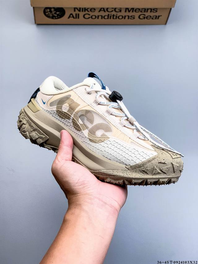 Nike Acg Mountain Fly 2 Low“Fossil Stone” 超机能颜值，缓震透气防滑保护户外运动跑步鞋 0924103X32