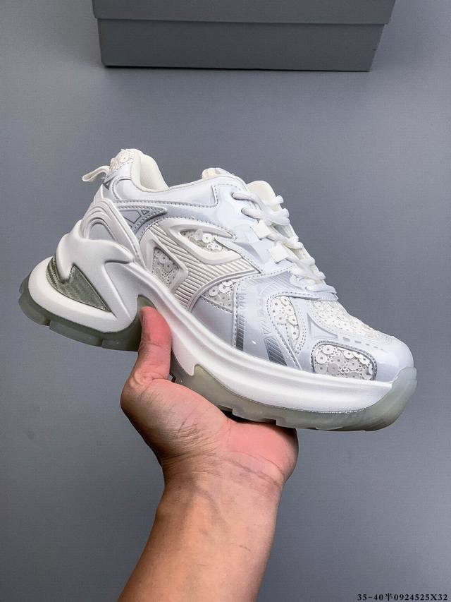 Gg-Cc厚底增高老爹鞋2025新款潮流百搭休闲女鞋 0924525X32