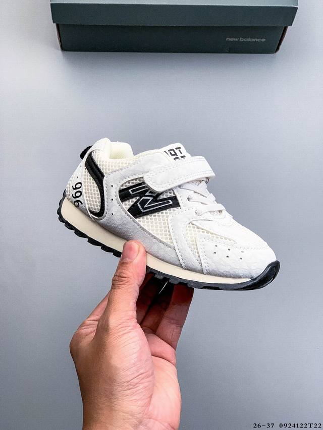 New Balance 新百伦 Nb996 魔术贴大网透气百搭休闲小童鞋 0924122T22