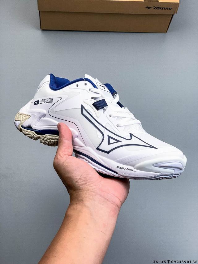 公司级！Mizuno Wave Lightning Z8 舒适 防滑耐磨 低帮 训练鞋 0924390L36