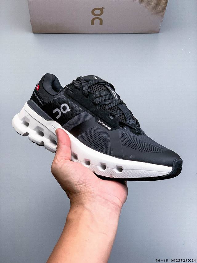 公司级！On Cloudrunner 2 昂跑 户外街头机能风新兴品牌轻便中帮跑步鞋 首发实拍鞋款以网球为灵感的运动休闲鞋 大胆的复古外观与革新科技融合 助力运