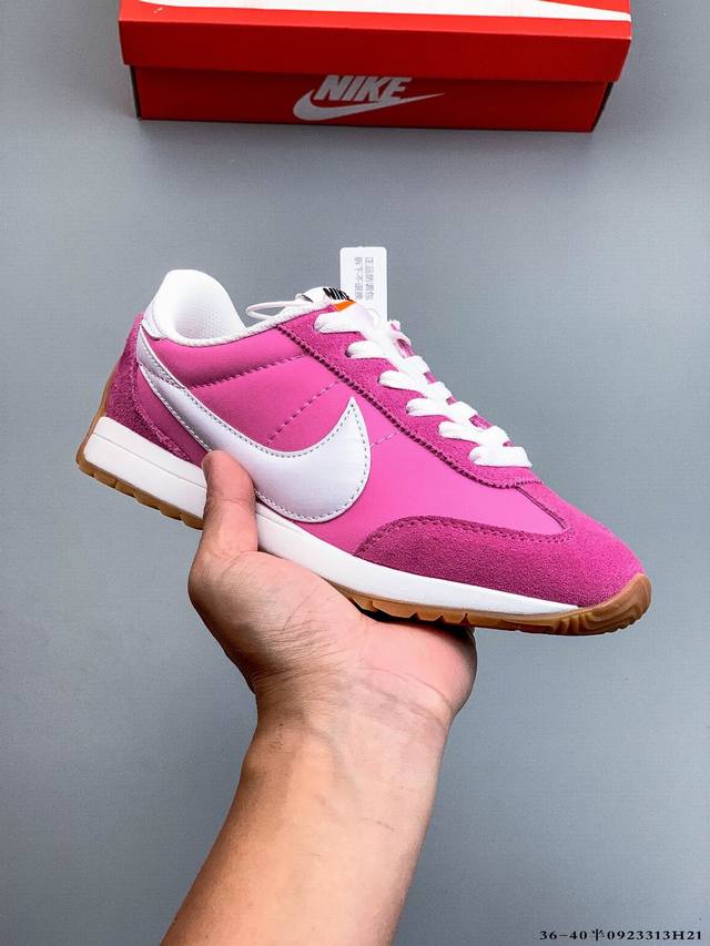 耐克Nike pacifc 25新款复古百搭运动休闲鞋 Nike pacific 运动鞋从传统风尚汲取设计灵感，打造新颖低调外观。织物与皮革组合鞋面，巧搭缝制耐