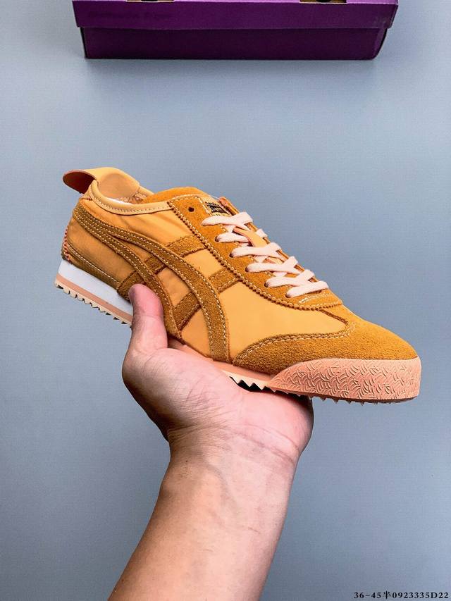 Onitsuka Tiger鬼塚虎Mexico 66 Sd复古休闲鞋运动鞋 Mexico 66 Sd保留经典之作Mexico 66的特色设计元素，如Onitsu