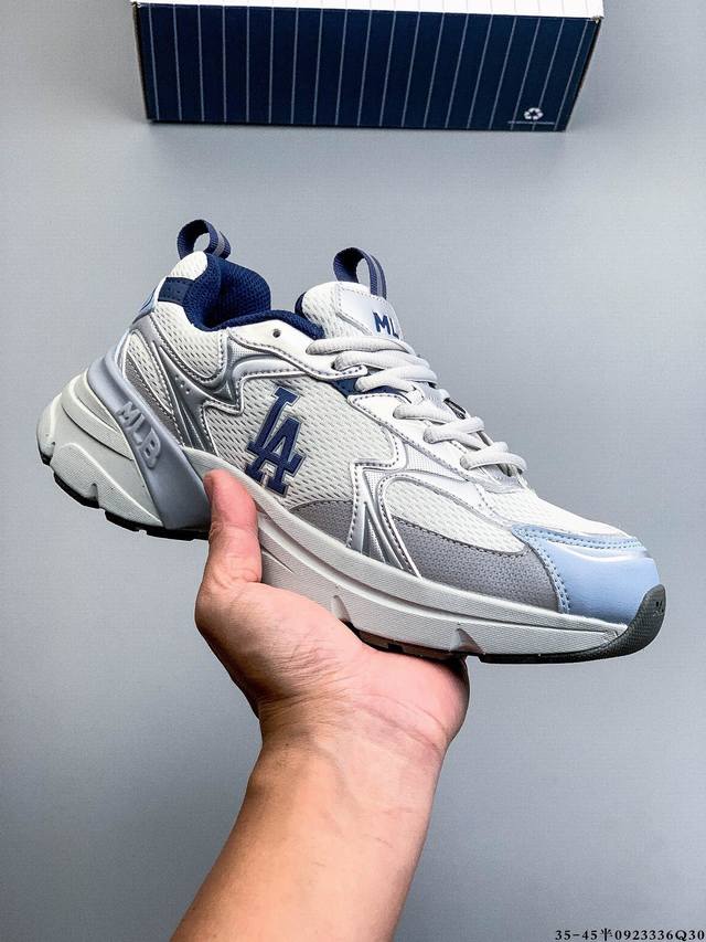公司级！Mlb官方25秋季新款厚底老爹鞋增高网面跑步鞋Rnc05 0923972F30