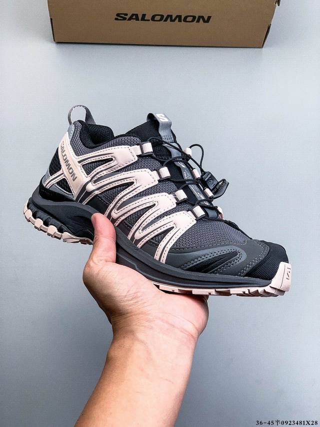 Salomon Xa pro 3D Adv 萨洛蒙 户外越野跑鞋 鞋面采用Sensifit贴合技术 全方位贴合包裹脚型 鞋跟部鞋底牵引设计 提供强大的抓地性能