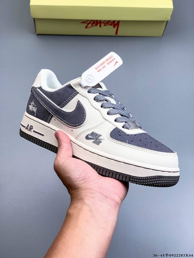 纯原版本 原楦数据纸版，采用硬质优质皮革鞋面材质，内置全掌Air Sole气垫。耐克 Nike Air Force 1 Low 空军一号低帮经典百搭休闲运动板鞋