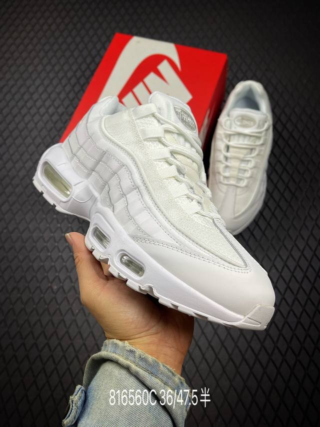 C Nike Air Max 95 复古减震气垫跑鞋 货号：Ct1268-100 . 尺码：36 36.5 37.5 38 38.5 39 40 40.5 41