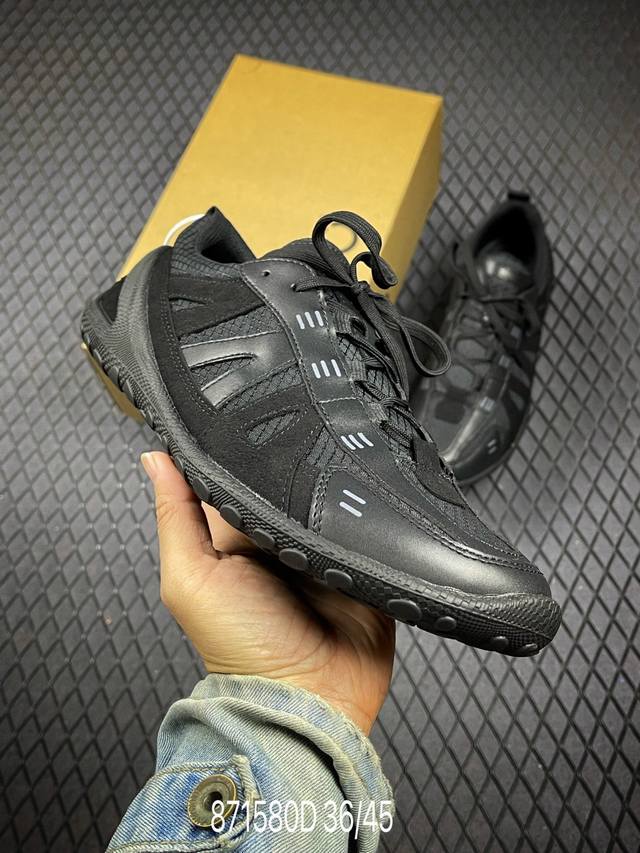 D Ecco爱步运动鞋 2025年新款户外运动薄底赤足鞋休闲鞋男女 健步轻巧百搭 全新Biom Lite系列创新薄底运动鞋 搭配多种材质拼接鞋面 透气舒适，时尚