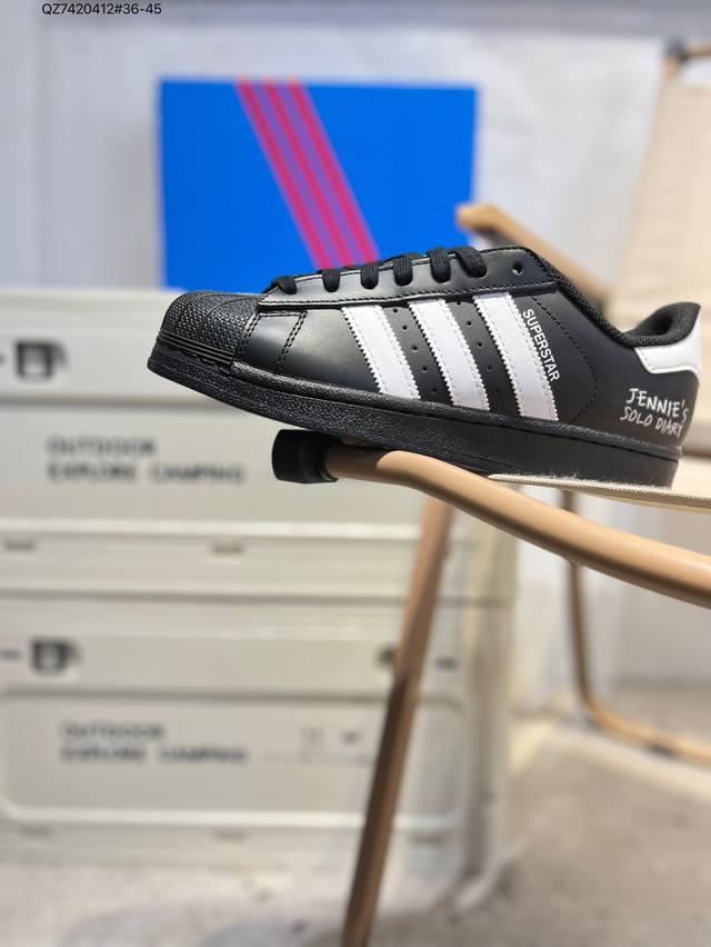 阿迪达斯Adidas三叶草 Originals Superstar 贝壳头系列低帮经典百搭休闲运动20250828 Qz7420412#36-45