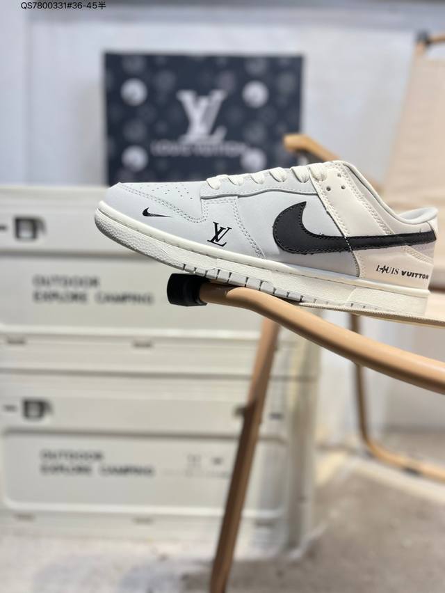 Lv X Nike Sb Dunk Low 大厂出品 极力推荐 新配色 原装头层材料 独家版型蒸餾加工 帶來的是更好的视觉和脚感体验 大厂纯原品质出货 清洁度