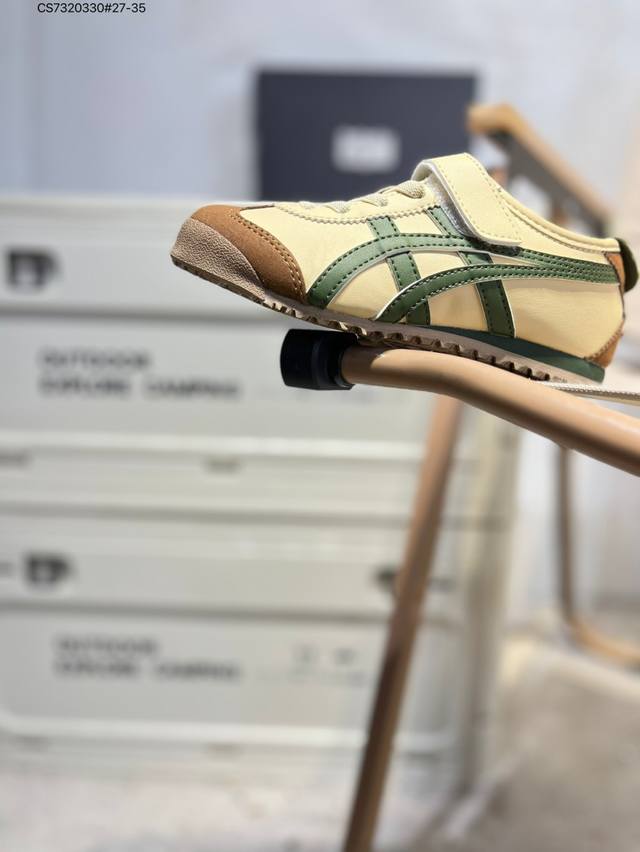 萌娃童鞋亚瑟士 Asics Onitsuka Tiger 鬼冢虎 原装四联吊牌 中底纸板钢印 日系轻便运动休闲鞋1184A049 Cs7320330#27-35