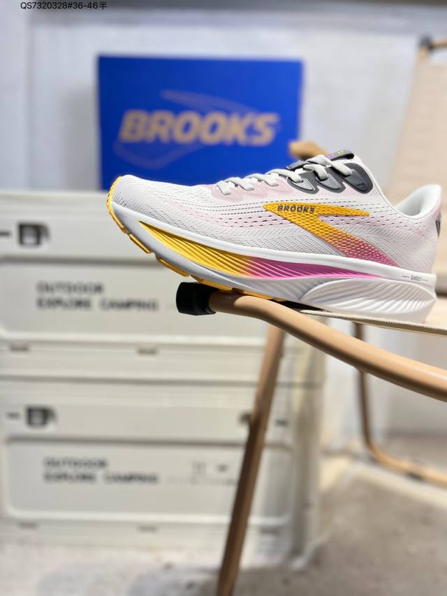 布鲁克斯Brooks Ghost 幽灵 17 经典鞋款厚底增高运动老爹鞋 Max 坐垫 搭载 Dna Loft V3 氮气超临界发泡中底，前掌厚度 26Mm、后