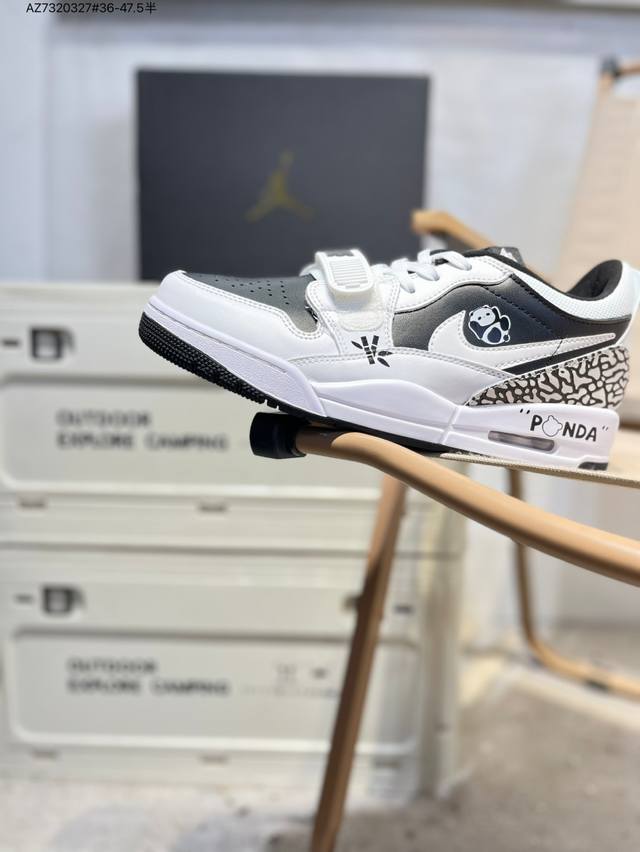 纯原大盒定制# Air Jordan Legacy 312 国风特殊手绘慵懒熊猫 私人定制 乔丹篮球鞋系列 号称 “最强三合一” 的 Jordan Legacy