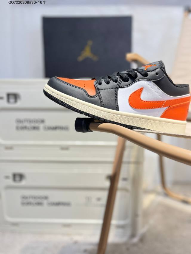 公司级头层皮乔丹Air Jordan 1 Low Aj1低帮系列篮球鞋 官方同步配色 原装级产物 #拒绝公底 立体鞋型 细节完美 高清洁度563558 Qq70