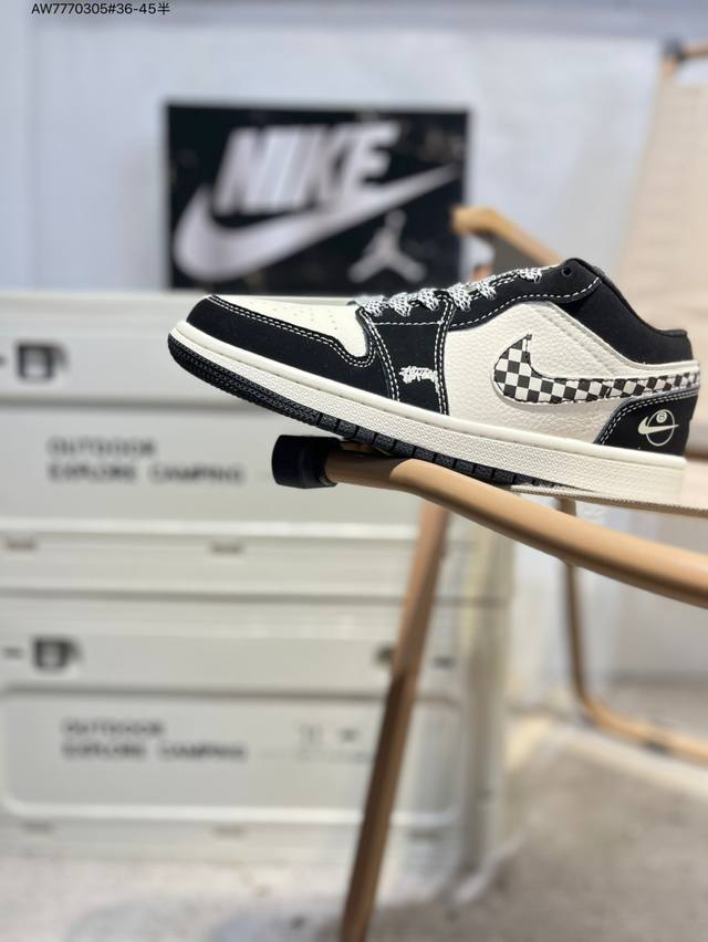 公司级头层皮乔丹Air Jordan 1 Low Aj1低帮系列篮球鞋 官方同步配色 原装级产物 #拒绝公底 立体鞋型 细节完美 高清洁度Lj2025 Aw77