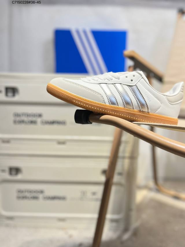 阿迪达斯三叶草Adidas Originals Samba Vegan Og”Spd“桑巴舞系列绅士德训足球风百搭低帮休闲运动板鞋Ji2725 C7 228#3