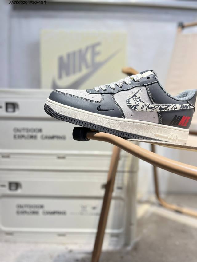 Nk Air Force 1'07 Low 空军一号低帮休闲板鞋 #定制皮料 原楦原纸板 纯正空军版型 高清洁度 内置全掌气垫Hs8068 Aa7660204#