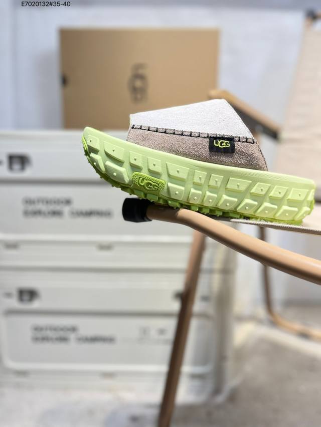 原2Xx版本 开学季福利特价Ugg 明星同款 春夏新款 轮胎底休闲鞋 W Venture Daze Slide 答应我 春夏也要接着穿Ugg哦 青柠气泡色轻松拿