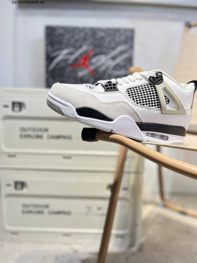 Air Jordan 4 Retro Black Military Blue 迈克尔 乔丹Aj4代中帮复古休闲运动文化篮球鞋Dh6927 Ds7010133#3