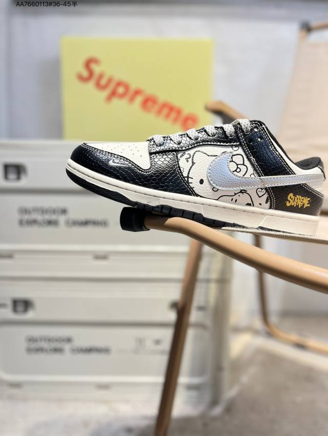 凯蒂猫 X Nike Sb Dunk Low 大厂出品 极力推荐 新配色 原装头层材料 独家版型蒸餾加工 帶來的是更好的视觉和脚感体验 大厂纯原品质出货 清洁度