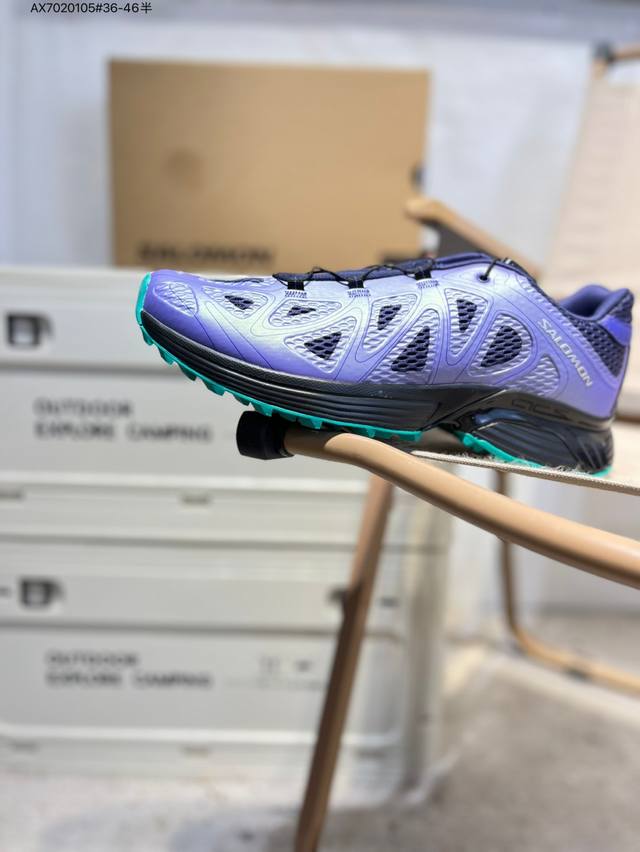 Salomon 萨洛蒙 Xt-Whisper Void 鎏光系列 减震耐磨反光跑步鞋 男女同款 人鱼姬 极致还原裸鞋质感 单只仅332克的轻盈身段，将 “裸鞋”