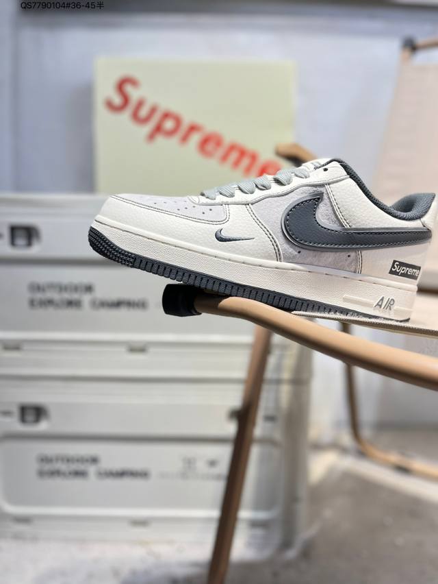 Supreme X Nk Air Force 1'07 Low 空军一号低帮休闲板鞋 #定制皮料 原楦原纸板 纯正空军版型 高清洁度 内置全掌气垫Xz6188