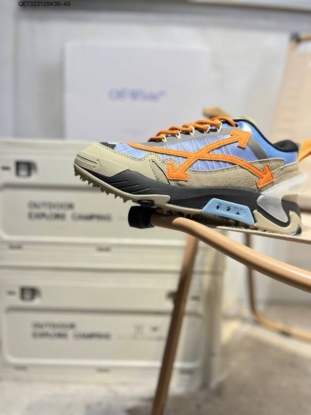 Off-White 低帮复古休闲鞋 采用高端的工艺盒，材质也各方面也是没有任何的对比性0Mia190S23Fab0011056 Qe7323128#36-45