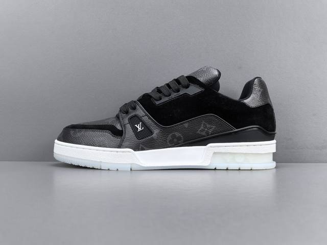 渠道优势， ！ 专柜版：驴牌 Louis Vuitton 路易威登 Lv Trainer 低帮休闲板鞋 尺码： 38 39 40 41 42 43 44 45