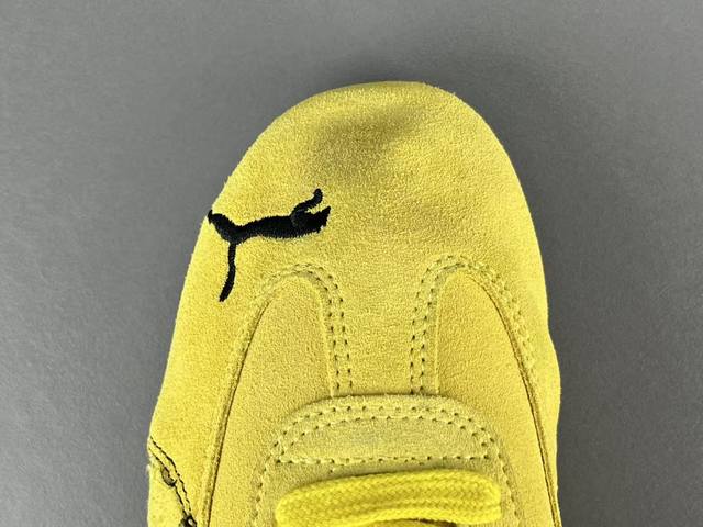 渠道优势 ！ 注意 线头剪了不退换！ G版 彪马 puma 彪马 X Balenciaga巴黎世家 Speedcat 系列 薄底鞋 牛皮绒面革 圆头做旧磨损 低