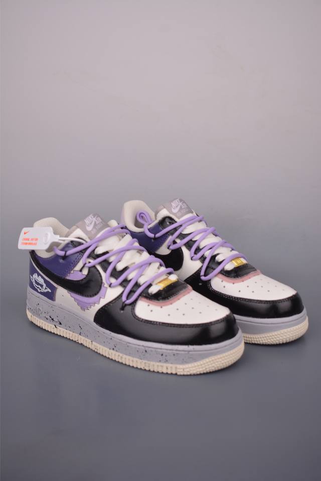 Nike Air Force 1 Low 手绘涂鸦 像素云鸦 原楦头原纸板 打造纯正空军版型 专注外贸渠道 全掌内置蜂窝气垫 原盒配件 原厂中底钢印、拉帮完美