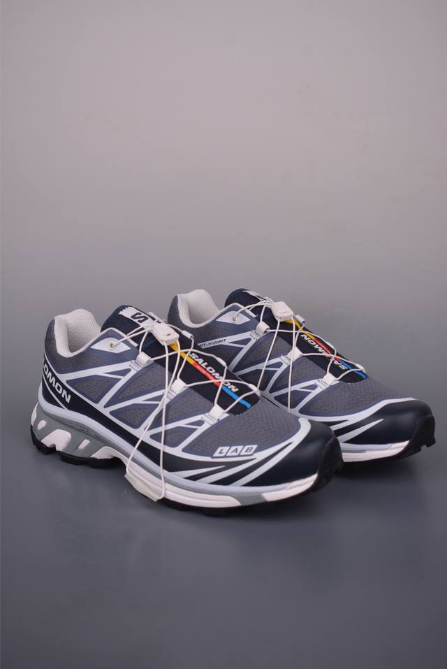 法国户外品牌-萨洛蒙 Salomon Xt-6 Camo 探索者系列 纯原版本 潮流越野机能户外休闲运动跑步鞋 采用透气网布与防护皮革组合鞋面材质 牛角扣系带开