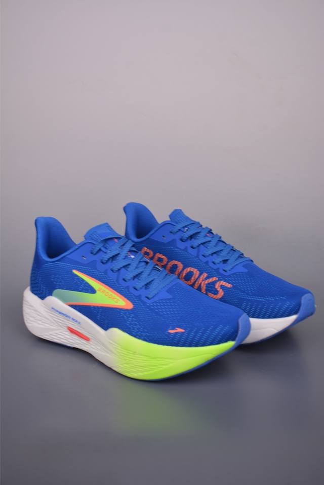 Brooks 布鲁克斯 Hyperion Max 2 超弹轻盈跑步鞋 实拍首发 低帮透气缓震支撑休闲运动慢跑鞋 采用改进工程空气网眼组合热熔工艺 鞋面材质搭载D