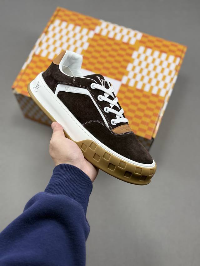 Louis Vuitton Skate Sneaker 2025 秋冬男士系列 Classic 牛皮革 圆头系带 低帮 生活休闲鞋 原版开发 市面唯一正确版本