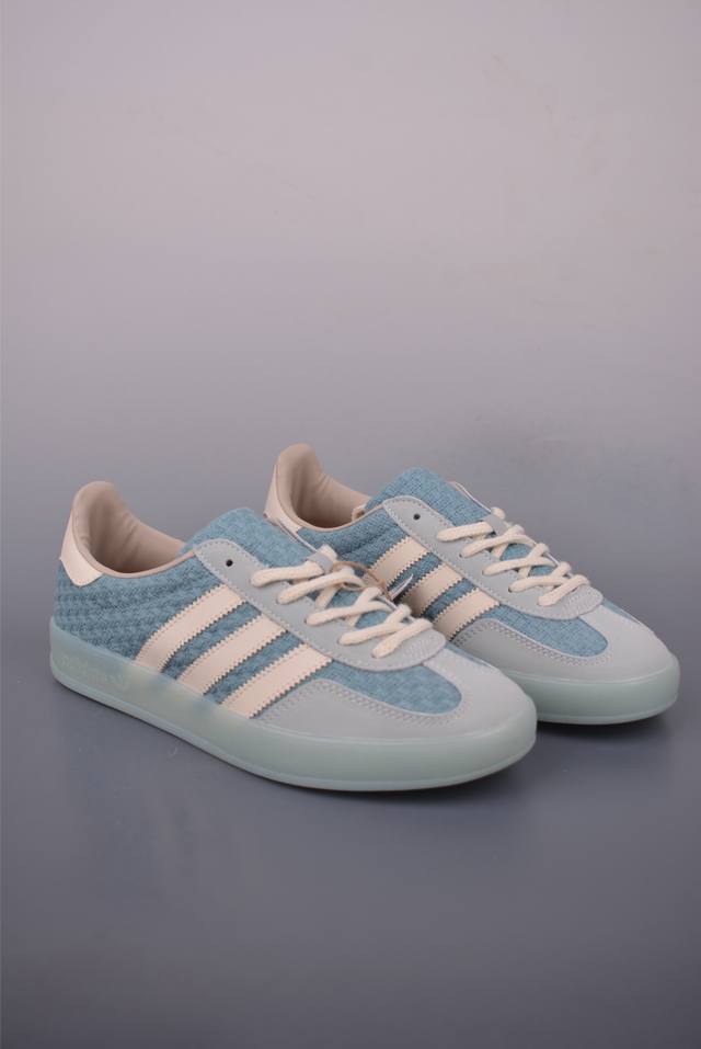 Adidas Originals Gazelle Indoor 三叶草休闲防滑耐磨低帮板鞋 纯原版本 鞋头出色设计 塑就出众贴合感 稳固的后跟贴合足部曲线设计