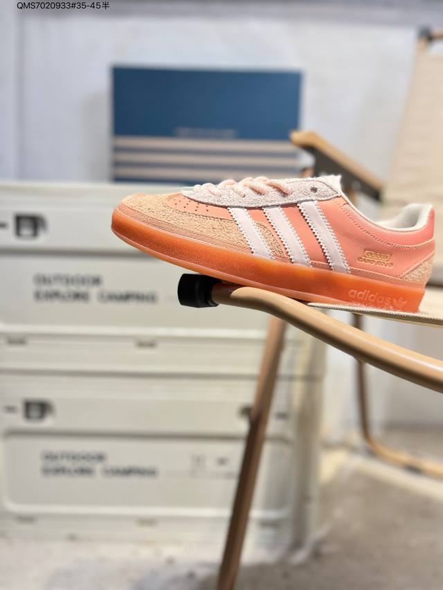 Bad Bunny X Adidas Originals Gazelle Indoor 舒适百搭 耐磨 低帮 板鞋 Js5052 Qms7020933#35-4