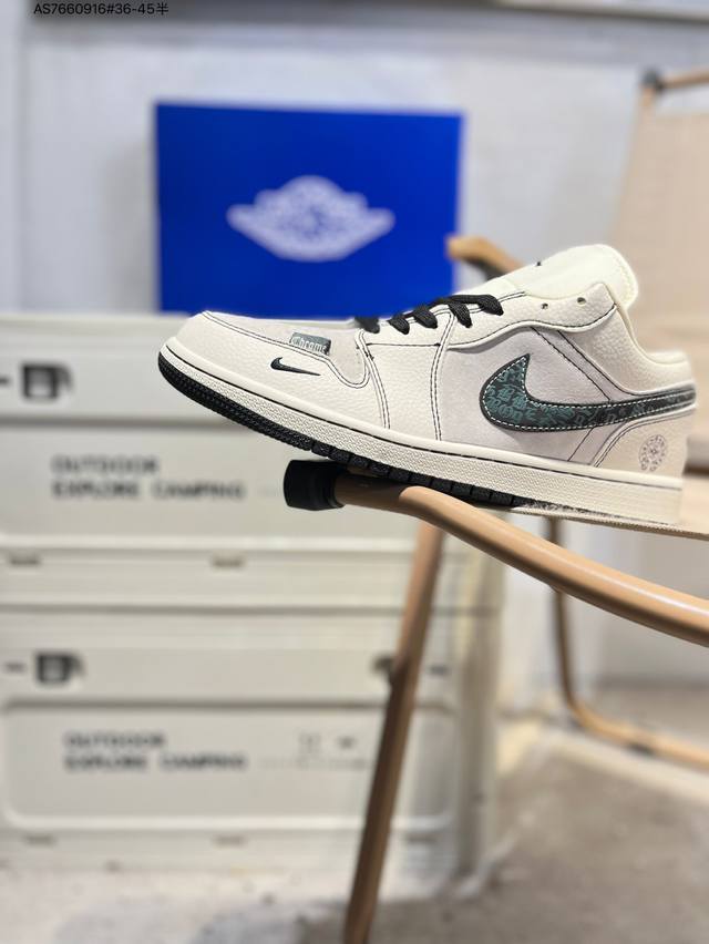 公司级头层皮乔丹Air Jordan 1 Low Aj1低帮系列篮球鞋 官方同步配色 原装级产物 #拒绝公底 立体鞋型 细节完美 高清洁度Qr2025 As76
