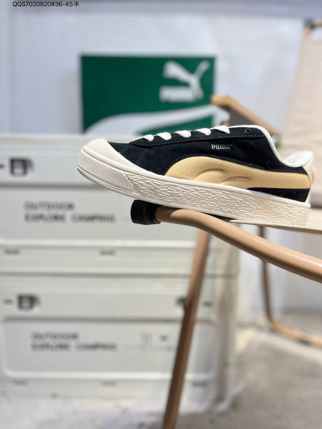 彪马 puma 运动板鞋 Suede Xl Crush 防滑耐磨百搭舒适时尚休闲鞋 puma Black-Shadow Gray复古单品彪马 时尚 舒适 防滑耐